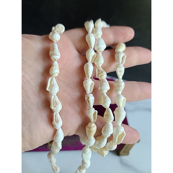 Shell Beaded Necklace Vintage, READ - Picture 5 of 10